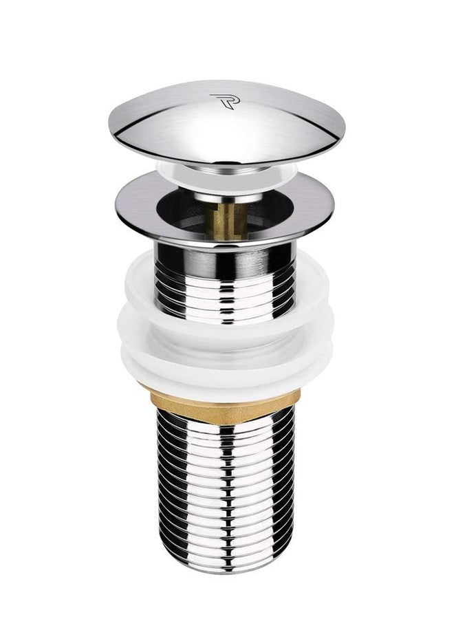 Pixaflo 3-Inches Stainless Steel Pop-Up Waste Coupling for Wash Basin & Sink | Full Threaded G1¼” | Durable Anti-Rust Bathroom Drain Plug | Universal Fit for Vanity & Countertop | Chrome Finish - Image 1